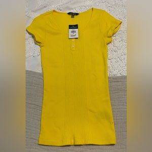 Yellow Ralph Lauren top